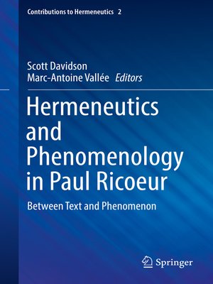 cover image of Hermeneutics and Phenomenology in Paul Ricoeur